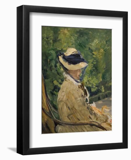 Madame Manet (Née Suzanne Leenhoff-Edouard Manet-Framed Art Print