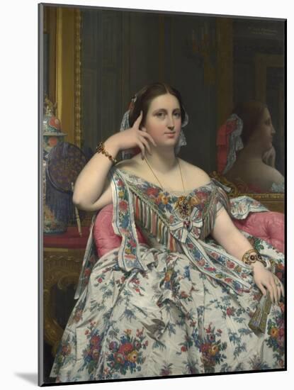 Madame Marie-Clotilde-Inès Moitessier, Née De Foucauld, 1856-Jean-Auguste-Dominique Ingres-Mounted Giclee Print