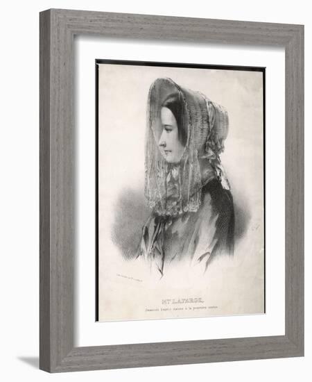 Madame Marie Lafarge Nee Cappelle at the Time of Her Trial in July 1840-Eric De Coulon-Framed Art Print