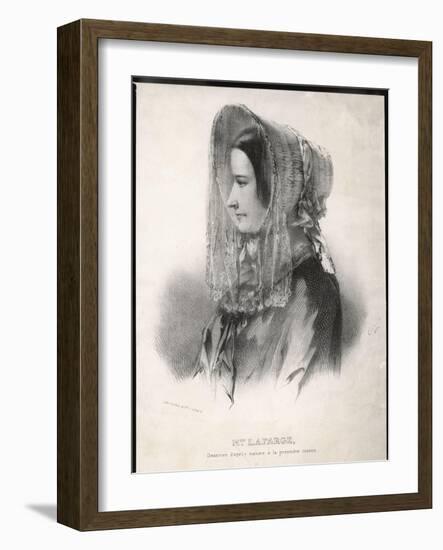 Madame Marie Lafarge Nee Cappelle at the Time of Her Trial in July 1840-Eric De Coulon-Framed Art Print