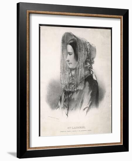 Madame Marie Lafarge Nee Cappelle at the Time of Her Trial in July 1840-Eric De Coulon-Framed Art Print