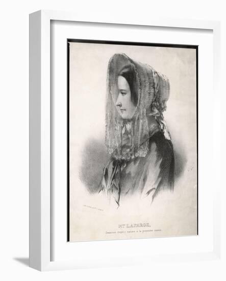 Madame Marie Lafarge Nee Cappelle at the Time of Her Trial in July 1840-Eric De Coulon-Framed Art Print