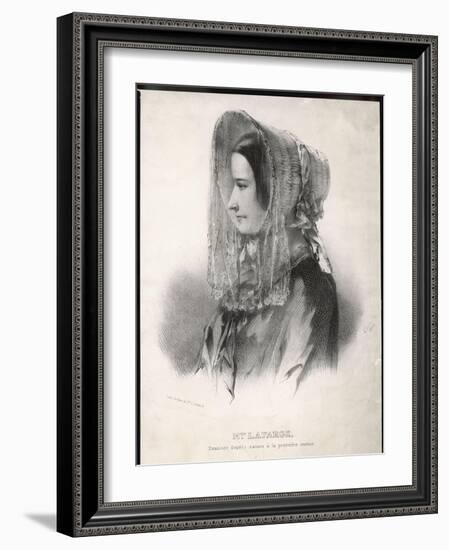 Madame Marie Lafarge Nee Cappelle at the Time of Her Trial in July 1840-Eric De Coulon-Framed Art Print