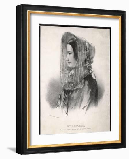 Madame Marie Lafarge Nee Cappelle at the Time of Her Trial in July 1840-Eric De Coulon-Framed Art Print