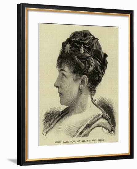 Madame Marie Roze, of Her Majesty's Opera-null-Framed Giclee Print