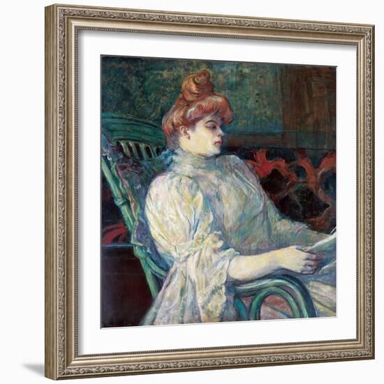 Madame Marthe X ? Bordeaux-Henri de Toulouse-Lautrec-Framed Giclee Print