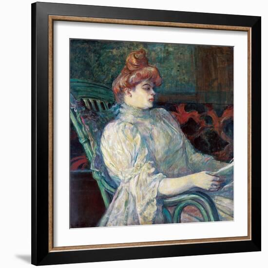 Madame Marthe X ? Bordeaux-Henri de Toulouse-Lautrec-Framed Giclee Print