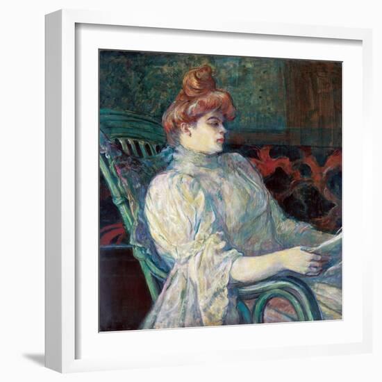 Madame Marthe X ? Bordeaux-Henri de Toulouse-Lautrec-Framed Giclee Print