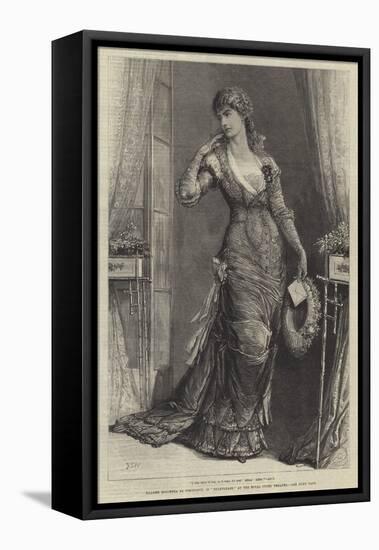 Madame Modjeska as Constance, in Heartsease, at the Royal Court Theatre-Francis S. Walker-Framed Premier Image Canvas