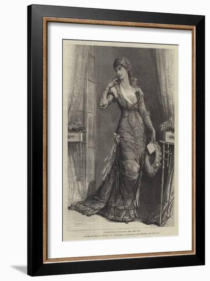 Madame Modjeska as Constance, in Heartsease, at the Royal Court Theatre-Francis S. Walker-Framed Giclee Print
