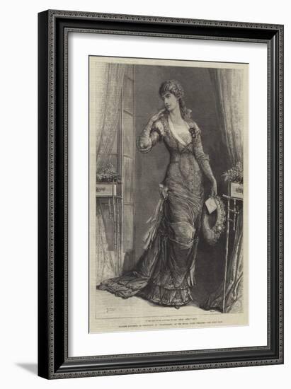 Madame Modjeska as Constance, in Heartsease, at the Royal Court Theatre-Francis S. Walker-Framed Giclee Print