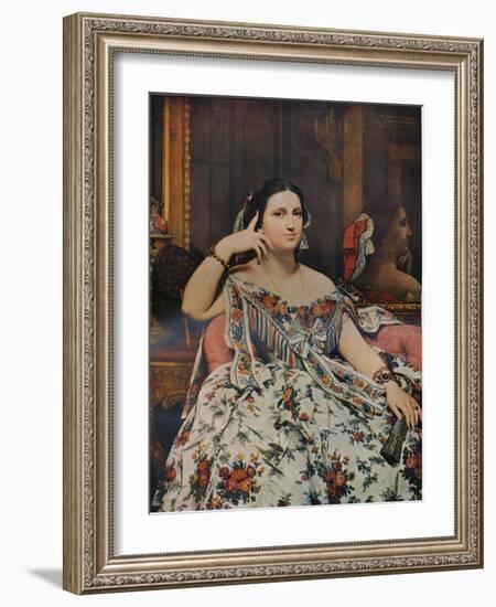 Madame Moitessier, 1856, (1936)-Jean-Auguste-Dominique Ingres-Framed Giclee Print