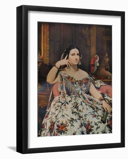 Madame Moitessier, 1856, (1936)-Jean-Auguste-Dominique Ingres-Framed Giclee Print