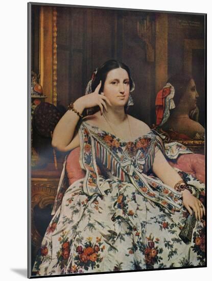 Madame Moitessier, 1856, (1936)-Jean-Auguste-Dominique Ingres-Mounted Giclee Print