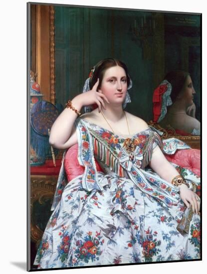 Madame Moitessier, 1856-Jean-Auguste-Dominique Ingres-Mounted Giclee Print