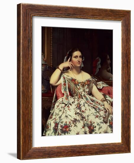 Madame Moitessier, 1856-Jean-Auguste-Dominique Ingres-Framed Giclee Print