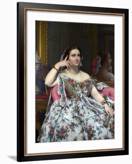 Madame Moitessier-Jean-Auguste-Dominique Ingres-Framed Photographic Print
