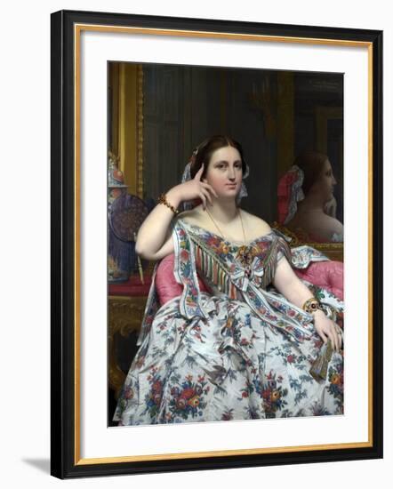 Madame Moitessier-Jean-Auguste-Dominique Ingres-Framed Photographic Print