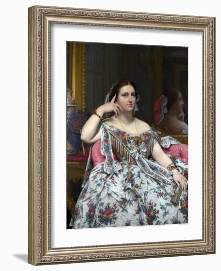 Madame Moitessier-Jean-Auguste-Dominique Ingres-Framed Photographic Print