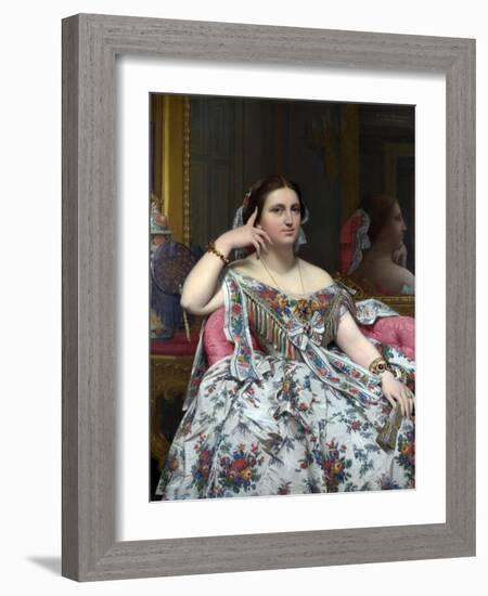 Madame Moitessier-Jean-Auguste-Dominique Ingres-Framed Photographic Print