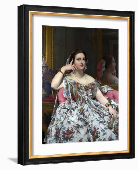 Madame Moitessier-Jean-Auguste-Dominique Ingres-Framed Photographic Print