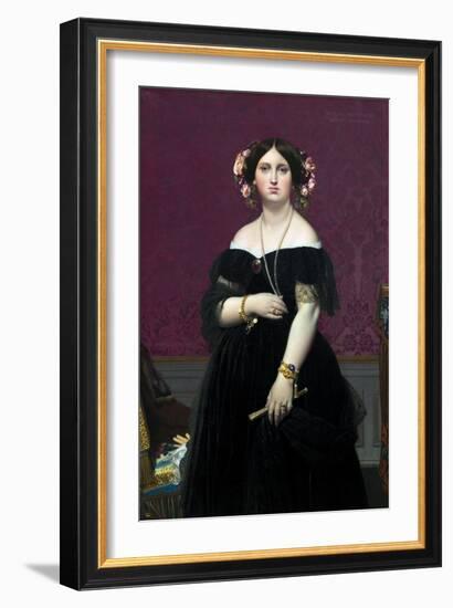 Madame Moitessier-Jean-Auguste-Dominique Ingres-Framed Giclee Print