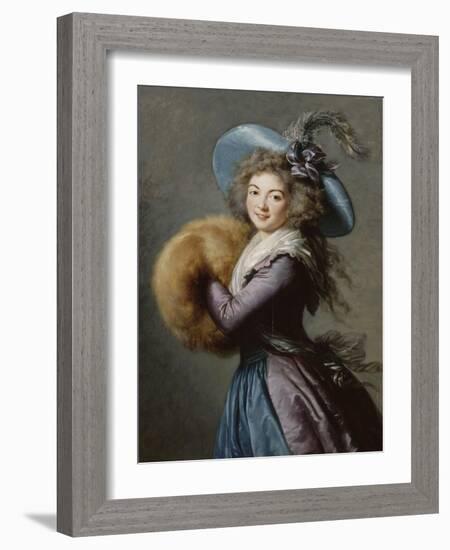 Madame Molé-Raymond de la Comédie italienne-Elisabeth Louise Vigée-LeBrun-Framed Giclee Print