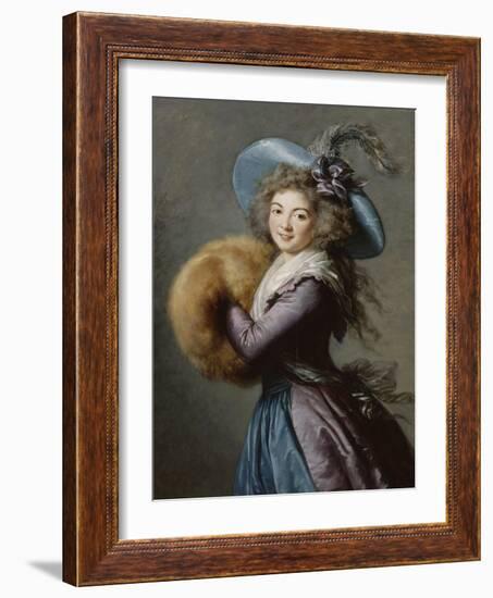 Madame Molé-Raymond de la Comédie italienne-Elisabeth Louise Vigée-LeBrun-Framed Giclee Print