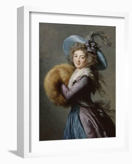 Madame Molé-Raymond de la Comédie italienne-Elisabeth Louise Vigée-LeBrun-Framed Giclee Print