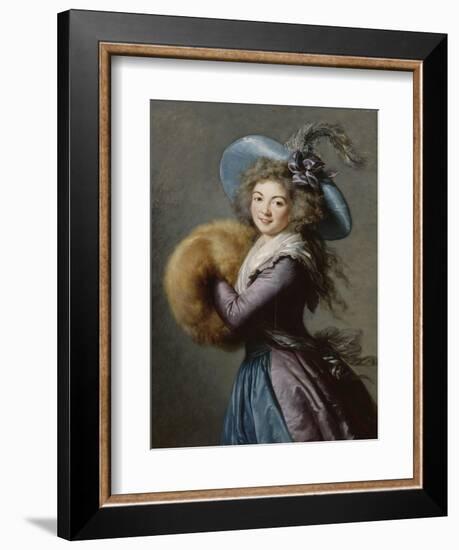 Madame Molé-Raymond de la Comédie italienne-Elisabeth Louise Vigée-LeBrun-Framed Giclee Print