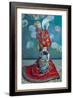Madame Monet in a Kimono (La Japonaise), 1876-Claude Monet-Framed Giclee Print