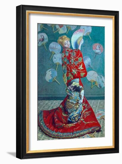 Madame Monet in a Kimono (La Japonaise), 1876-Claude Monet-Framed Giclee Print