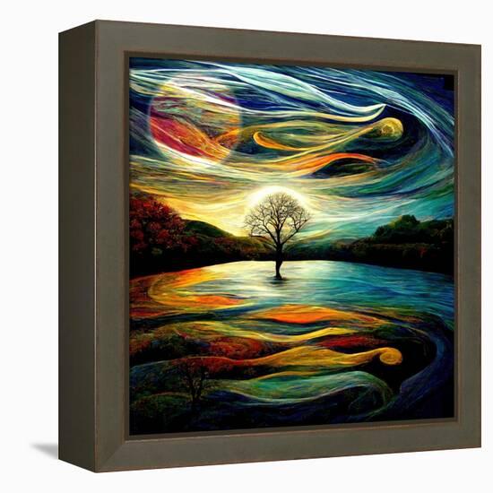 Madame Moon II-null-Framed Premier Image Canvas