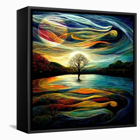 Madame Moon II-null-Framed Premier Image Canvas