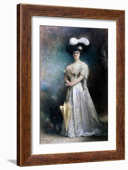 Madame Pascal, 1905-Leon Joseph Florentin Bonnat-Framed Giclee Print