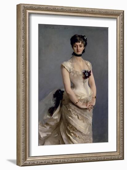 Madame Paul Poirson, 1885-John Singer Sargent-Framed Giclee Print