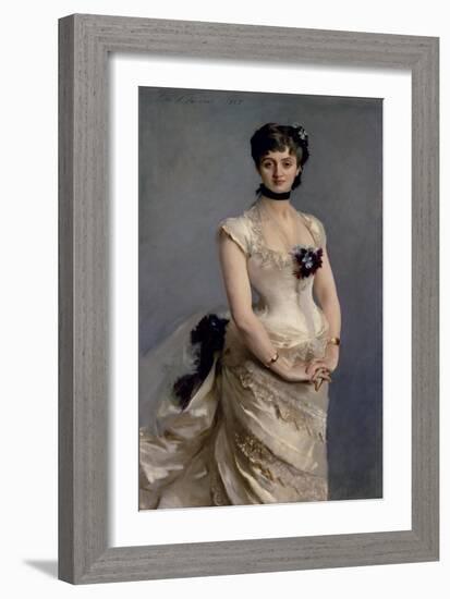 Madame Paul Poirson, 1885-John Singer Sargent-Framed Giclee Print