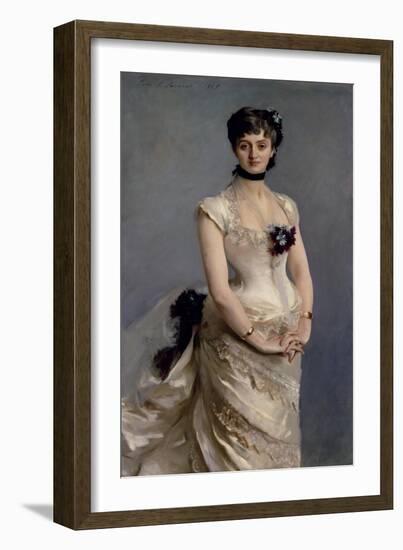 Madame Paul Poirson, 1885-John Singer Sargent-Framed Giclee Print