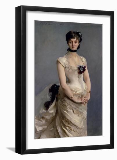 Madame Paul Poirson, 1885-John Singer Sargent-Framed Giclee Print