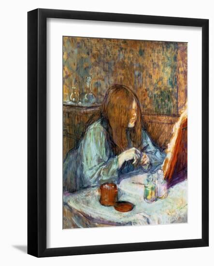 Madame Poupoule at Her Toilet, 1898-Henri de Toulouse-Lautrec-Framed Giclee Print