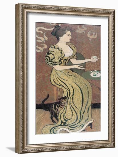 Madame Ranson and Her Cat, C. 1892-Maurice Denis-Framed Giclee Print