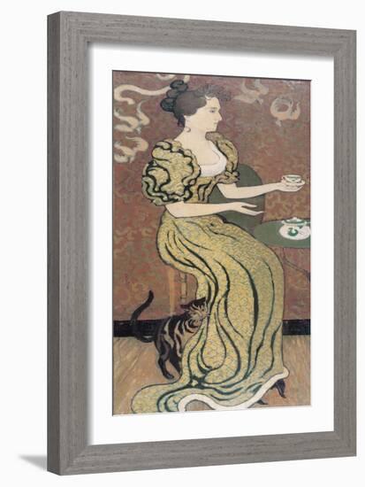 Madame Ranson and Her Cat, C. 1892-Maurice Denis-Framed Giclee Print