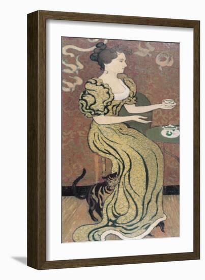 Madame Ranson and Her Cat, C. 1892-Maurice Denis-Framed Giclee Print