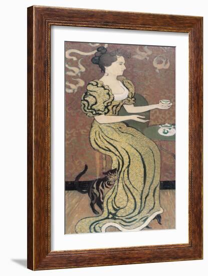 Madame Ranson and Her Cat, C. 1892-Maurice Denis-Framed Giclee Print