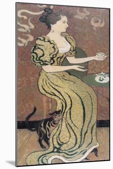 Madame Ranson and Her Cat, C. 1892-Maurice Denis-Mounted Giclee Print