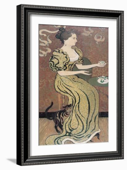 Madame Ranson and Her Cat, C. 1892-Maurice Denis-Framed Giclee Print