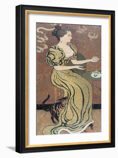 Madame Ranson and Her Cat, C. 1892-Maurice Denis-Framed Giclee Print