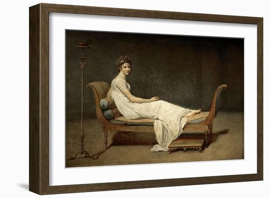 Madame Récamier, Née Julie Bernard (1777-184)-Jacques Louis David-Framed Giclee Print