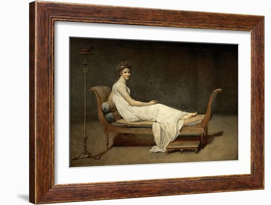 Madame Récamier, Née Julie Bernard (1777-184)-Jacques Louis David-Framed Giclee Print