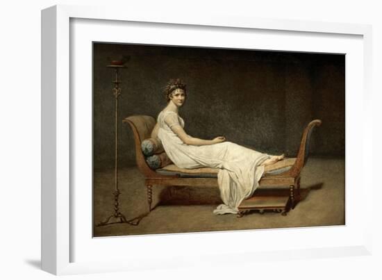 Madame Récamier, Née Julie Bernard (1777-184)-Jacques Louis David-Framed Giclee Print